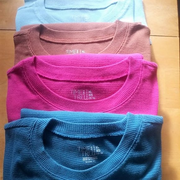 Time and Tru Tops - Time & Tru Women's Lg Sleeve Thermal Top bundle 4